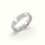 Comfort Fit Classic "Her" Wedding Band — White Gold