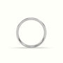 Time Honoured Heavy Weight Flat D Court Women'S Wedding Band — White Gold