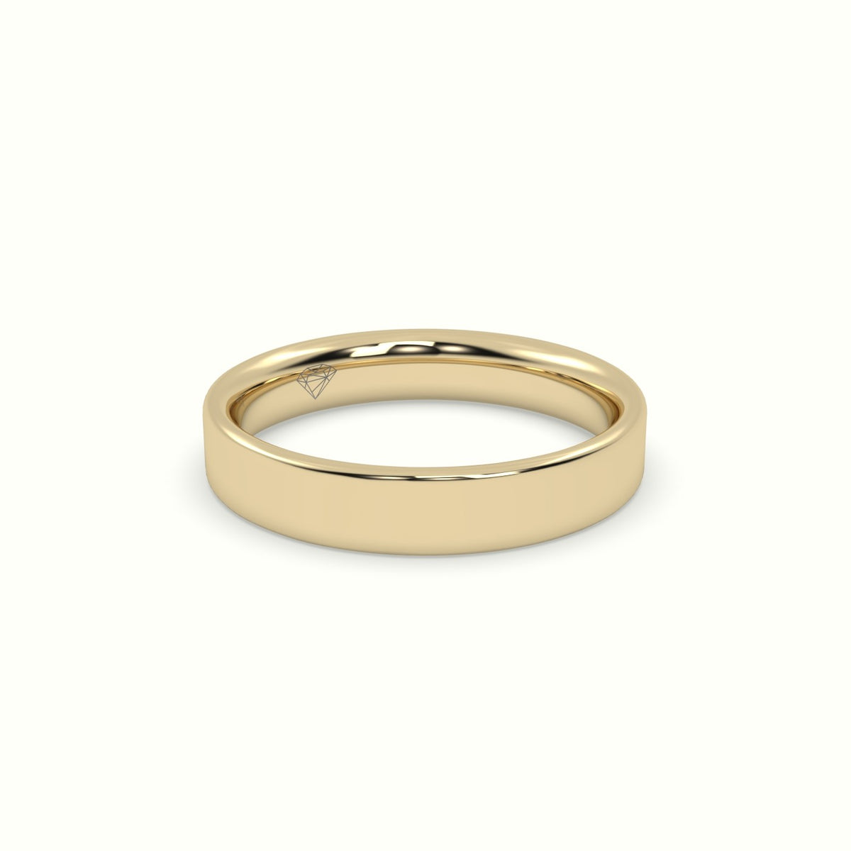 Time Honoured Heavy Weight Flat D Court Women'S Wedding Band — Yellow Gold
