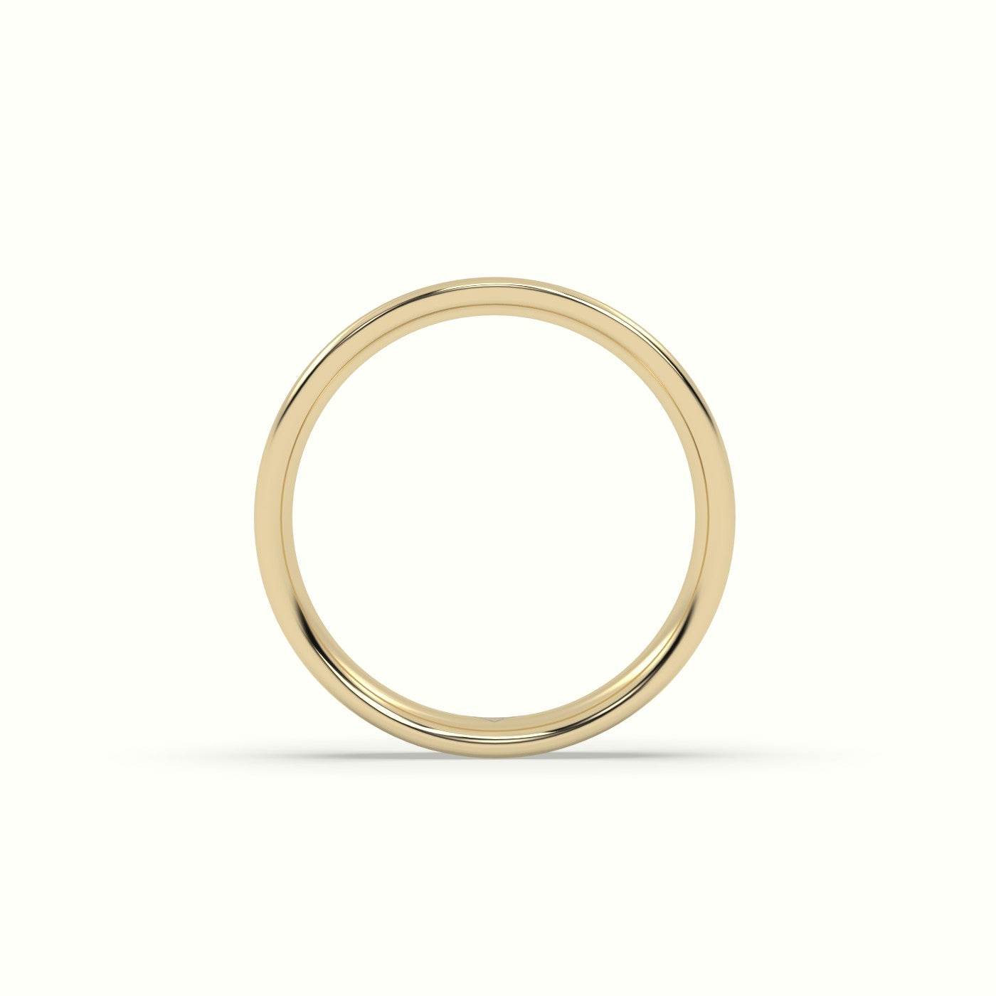 Time Honoured Heavy Weight Flat D Court Women'S Wedding Band — Yellow Gold