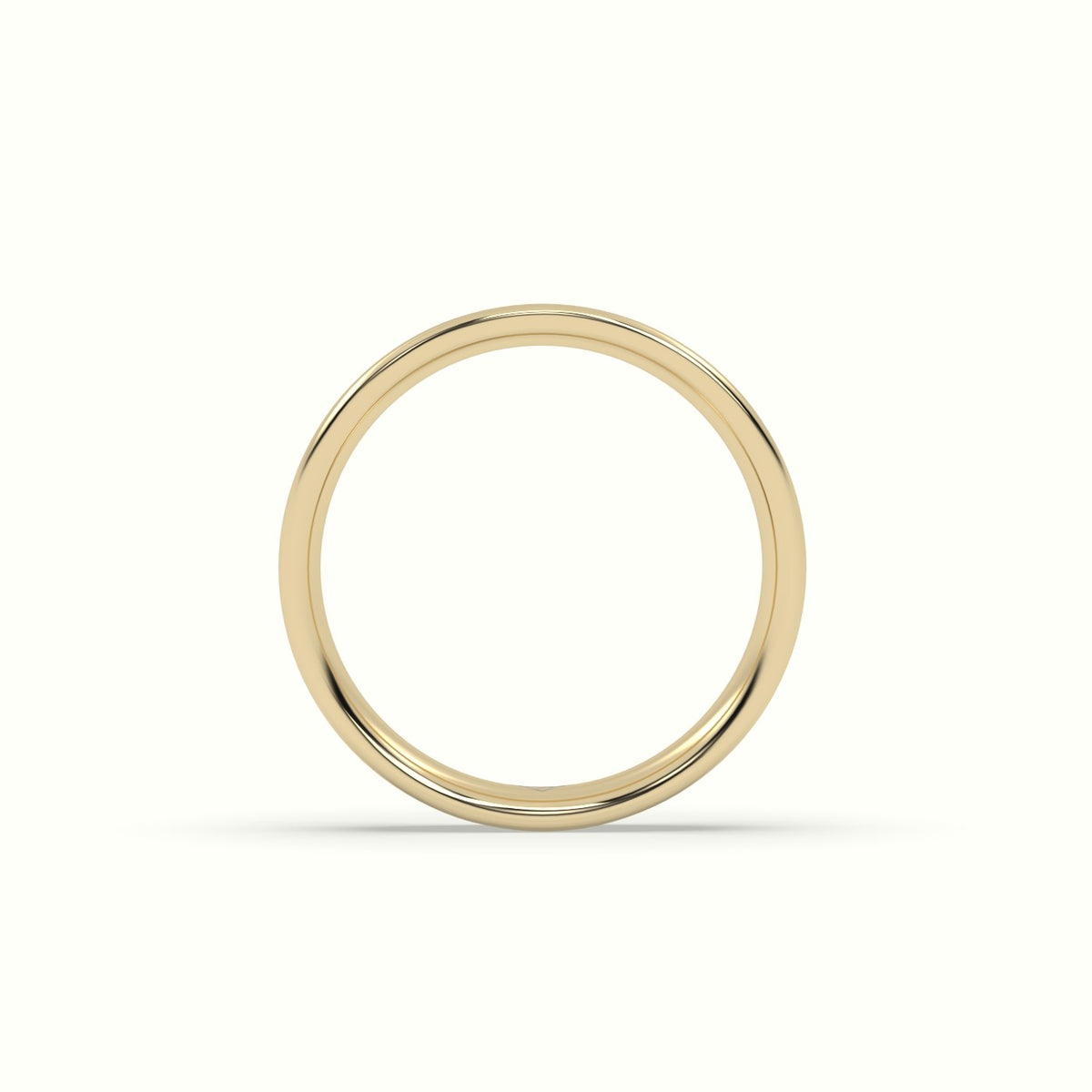 Time Honoured Heavy Weight Flat D Court Women'S Wedding Band — Yellow Gold