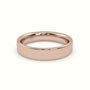 Time Honoured Heavy Weight Flat D Court Women'S Wedding Band — Rose Gold