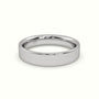 Time Honoured Heavy Weight Flat D Court Women'S Wedding Band — White Gold