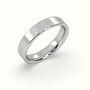 Time Honoured Heavy Weight Flat D Court Women'S Wedding Band — White Gold