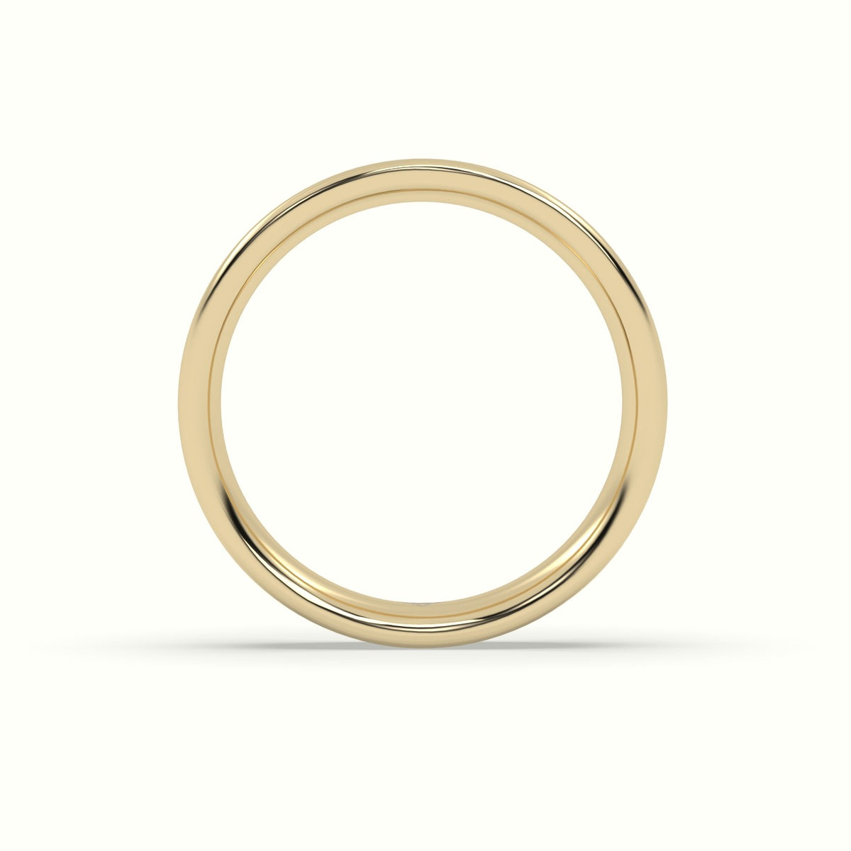 Time Honoured Heavy Weight Flat D Court Women'S Wedding Band — Yellow Gold