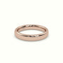 Chunky Profile Carved Classic "Her" Wedding Band — Rose Gold