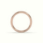 Chunky Profile Carved Classic "Her" Wedding Band — Rose Gold