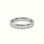 Chunky Profile Carved Classic "Her" Wedding Band — White Gold