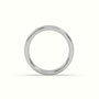 Chunky Profile Carved Classic "Her" Wedding Band — White Gold