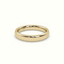 Chunky Profile Carved Classic "Her" Wedding Band — Yellow Gold