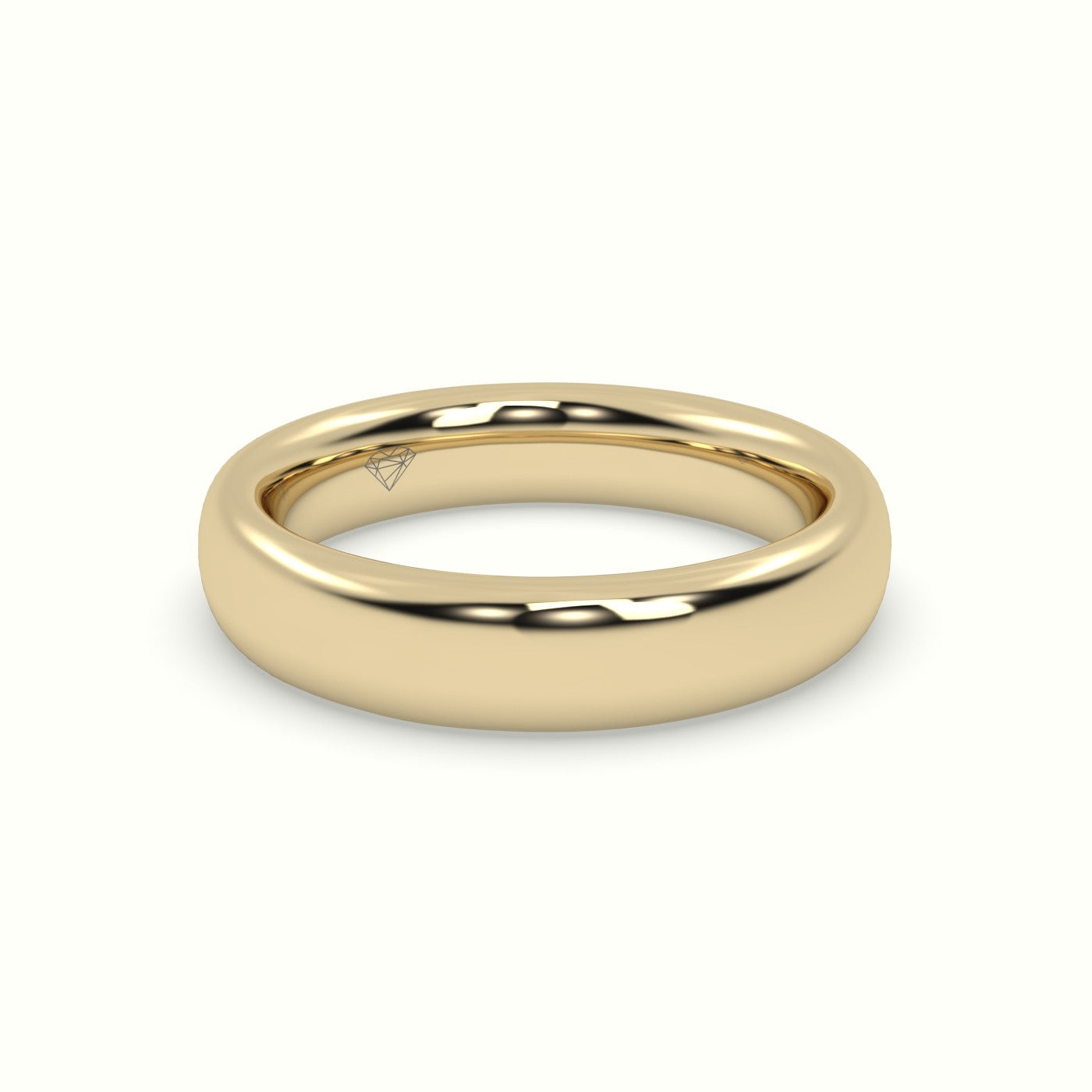 Chunky Profile Classic "Her" Wedding Band — Yellow Gold
