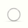 Modern Court Wedding Band — White Gold