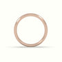 Modern Court Wedding Band — Rose Gold