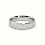 Modern Court Wedding Band — White Gold