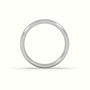 Modern Court Wedding Band — White Gold