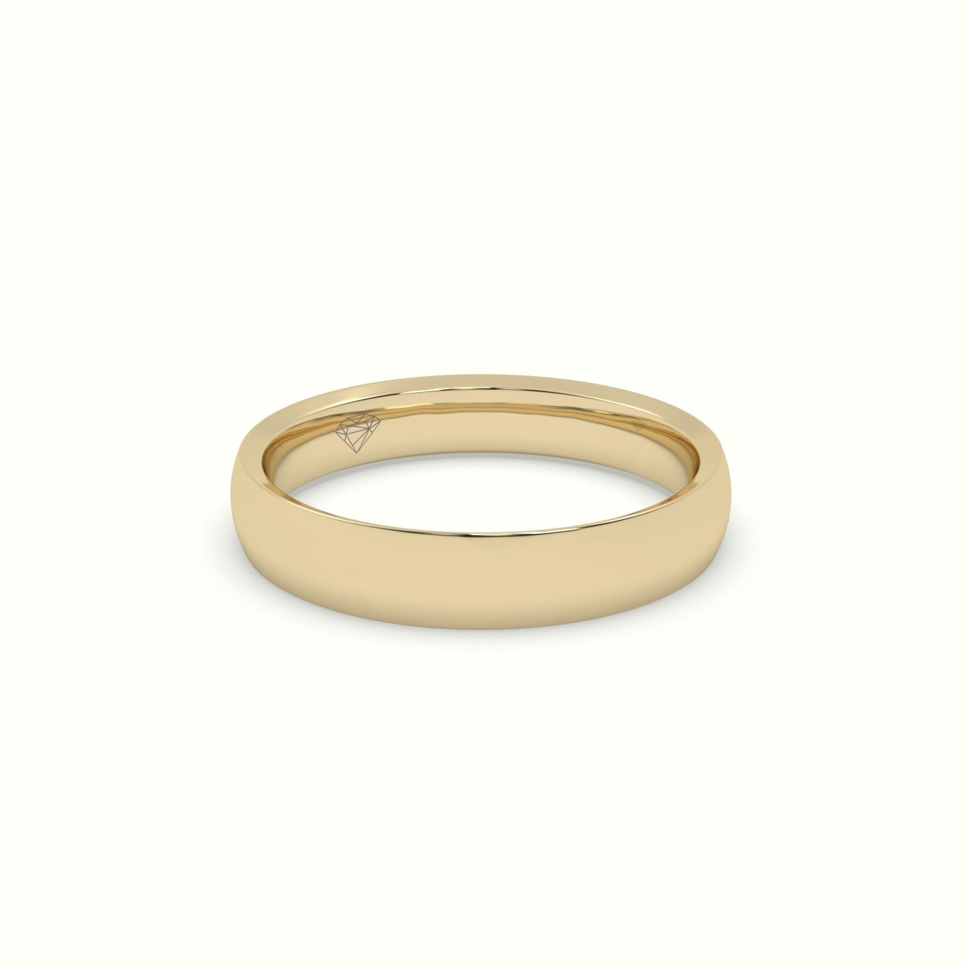 Concave Women'S Wedding Rings — Yellow Gold