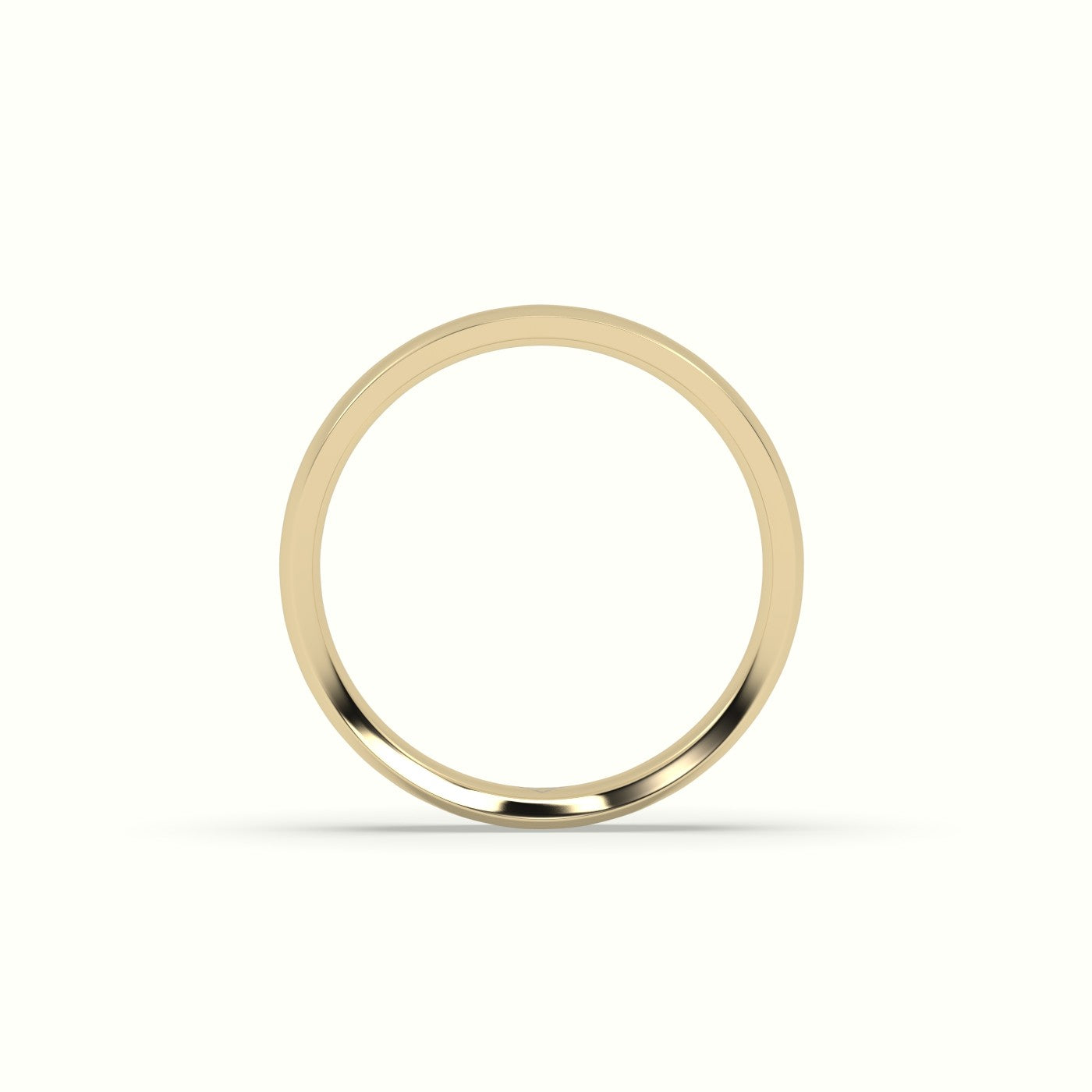 Concave Women'S Wedding Rings — Yellow Gold
