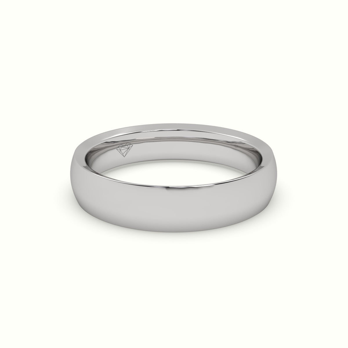 Concave Women'S Wedding Rings — White Gold