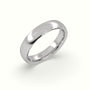 Concave Women'S Wedding Rings — White Gold