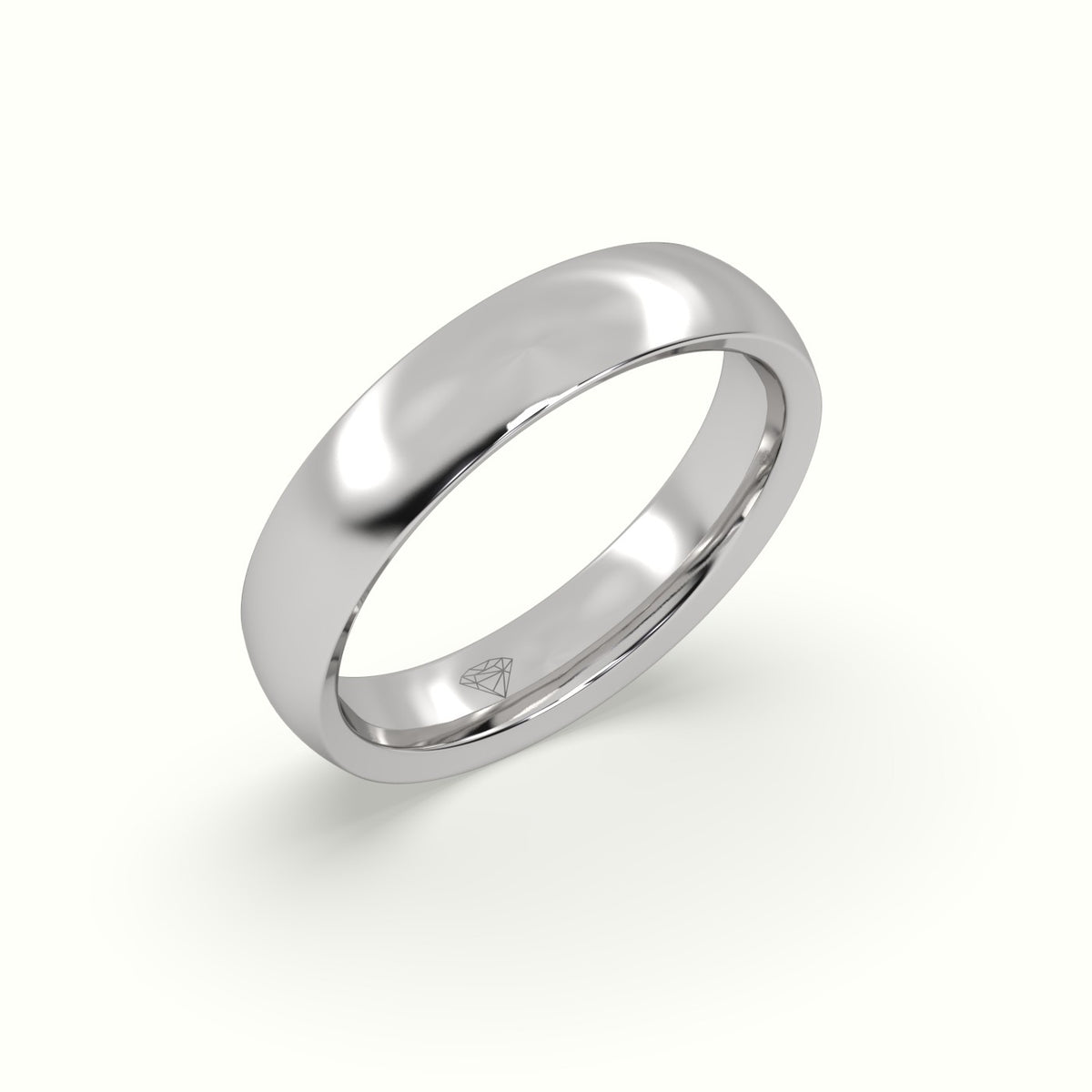 Concave Women'S Wedding Rings — White Gold