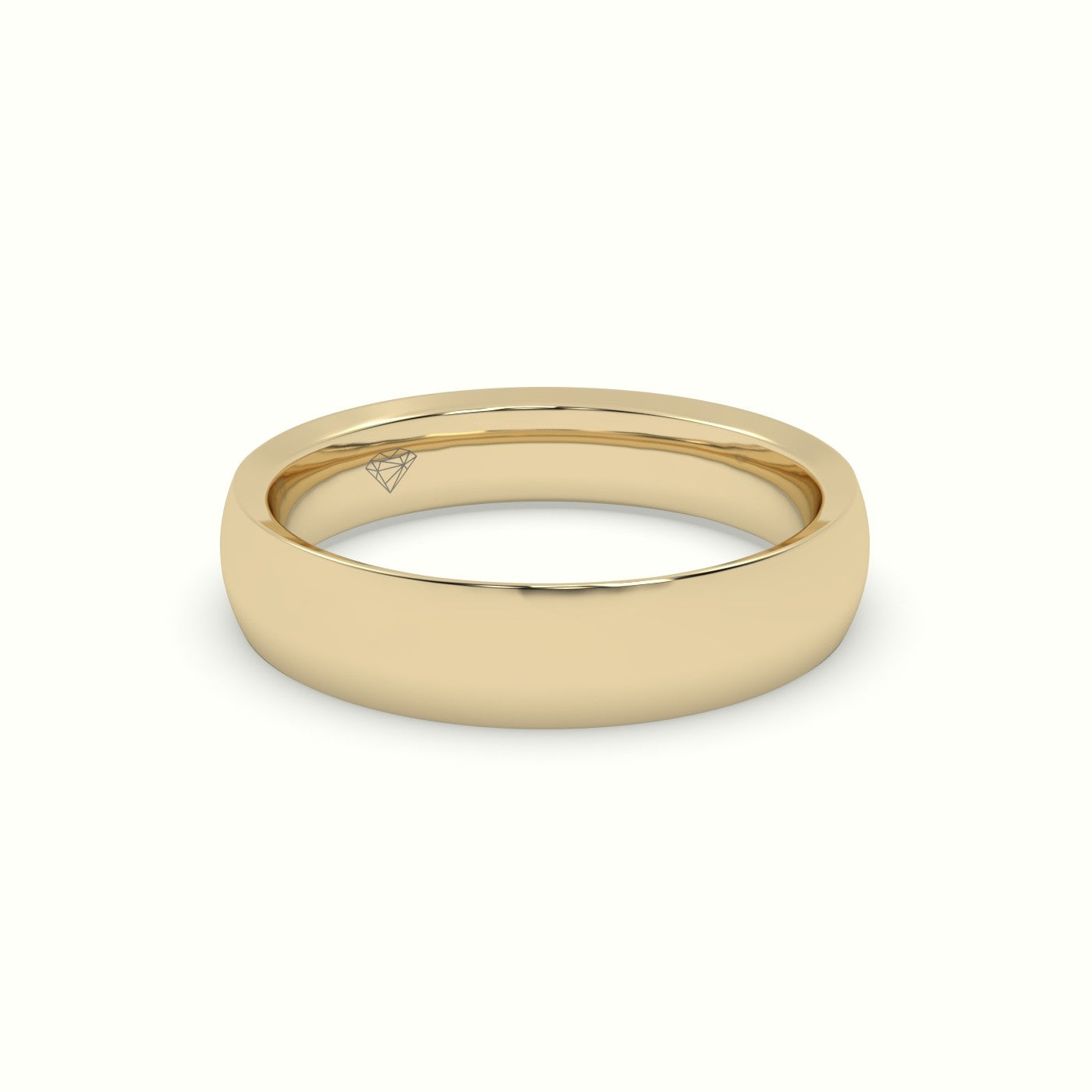 Concave Women'S Wedding Rings — Yellow Gold