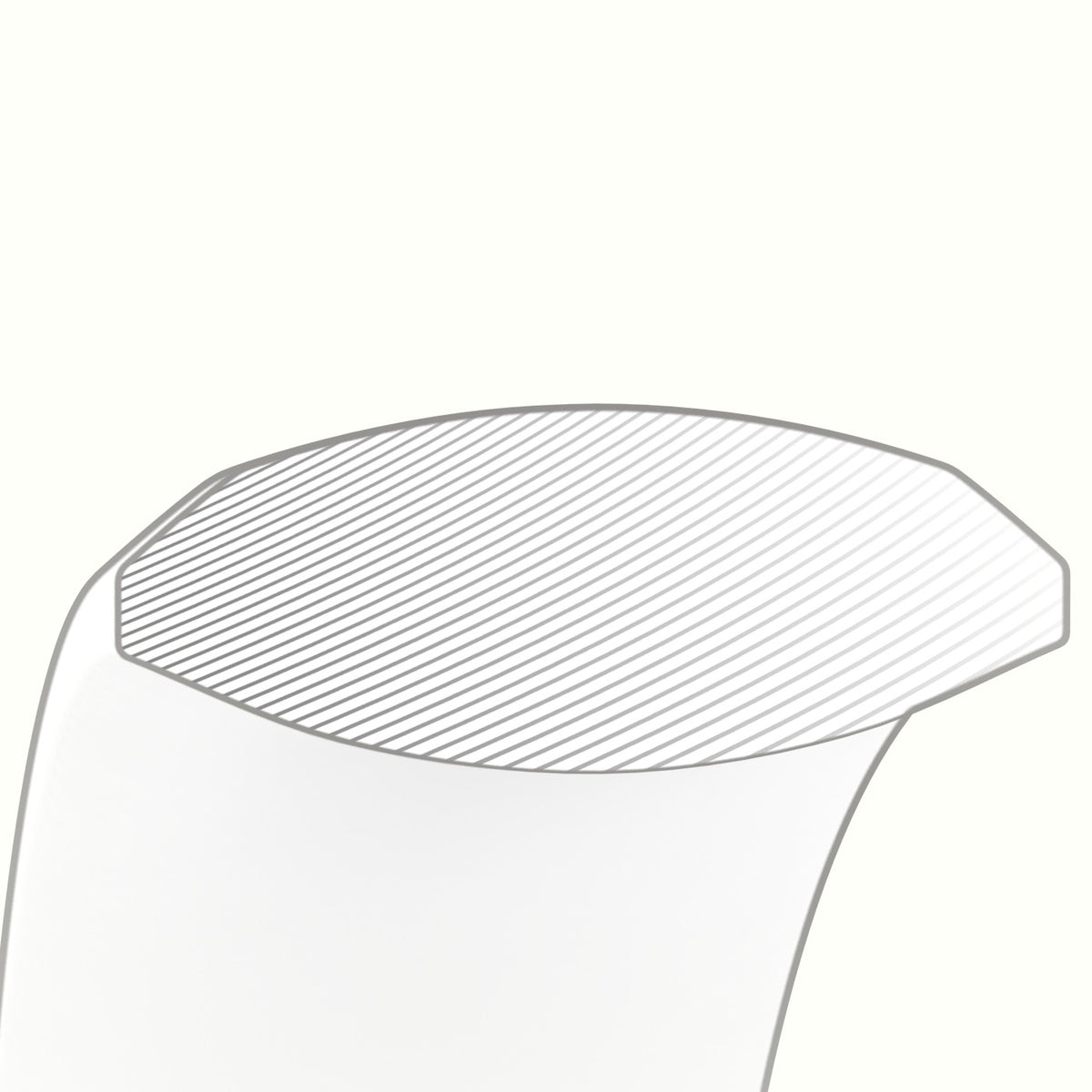 Modern Court Wedding Band — Yellow Gold