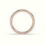 D Shape Court Profile Women'S Wedding Band — Rose Gold