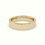 D Shape Court Profile Women'S Wedding Band — Yellow Gold
