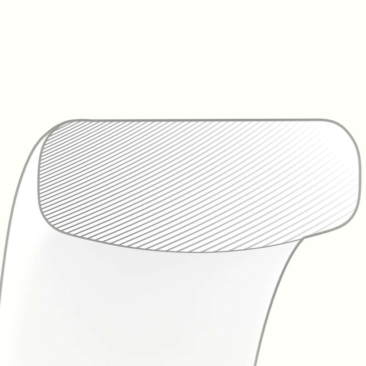D Shape Court Profile Women'S Wedding Band — Yellow Gold