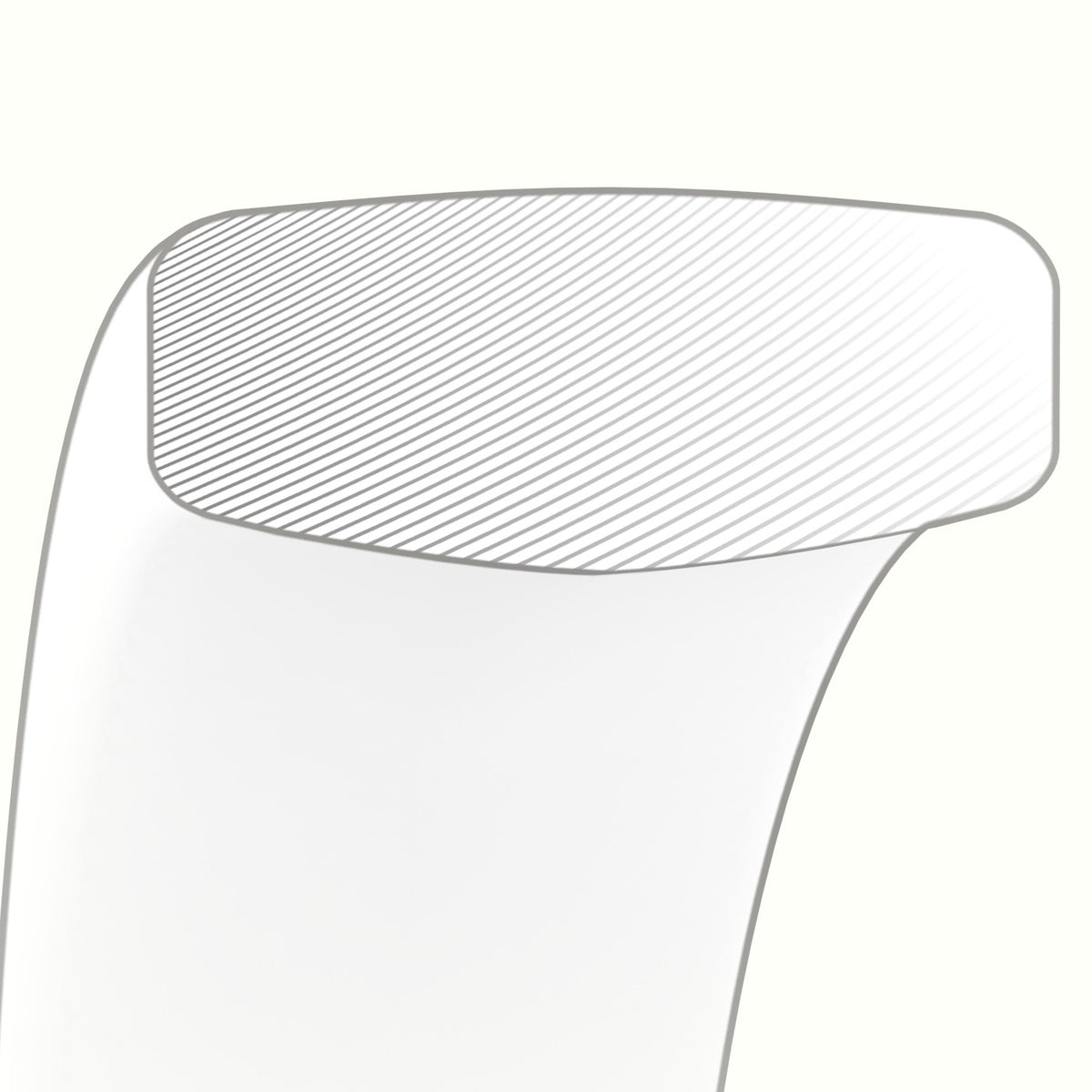 Comfort Fit Classic "Her" Wedding Band — White Gold