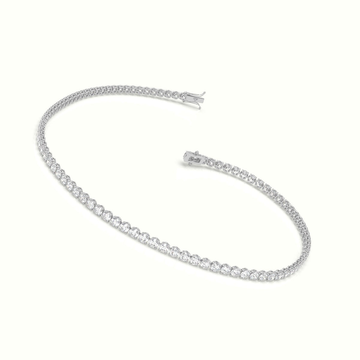 Tennis Bracelet 1.86 Carat Diamonds — White Gold
