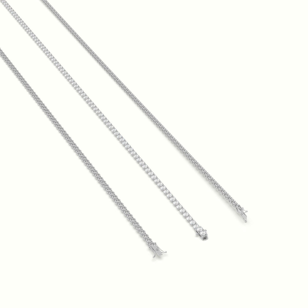 Tennis Bracelet 1.86 Carat Diamonds — White Gold