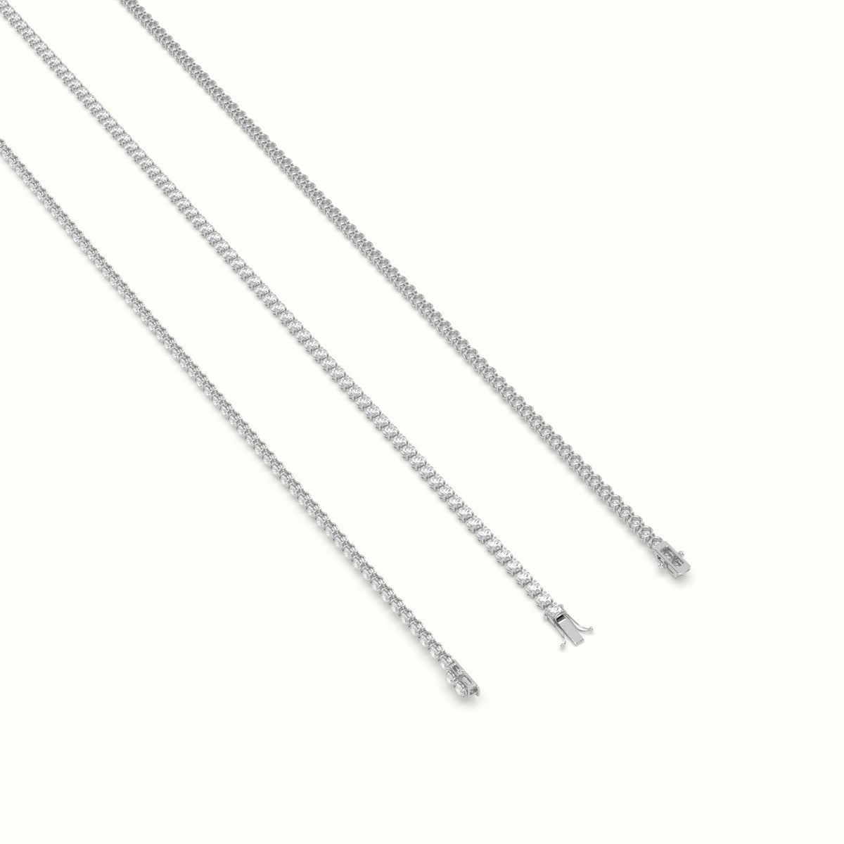 Tennis Bracelet 1.86 Carat Diamonds — White Gold