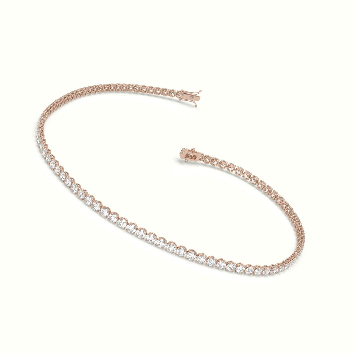 Tennis Bracelet 1.86 Carat Diamonds — Rose Gold
