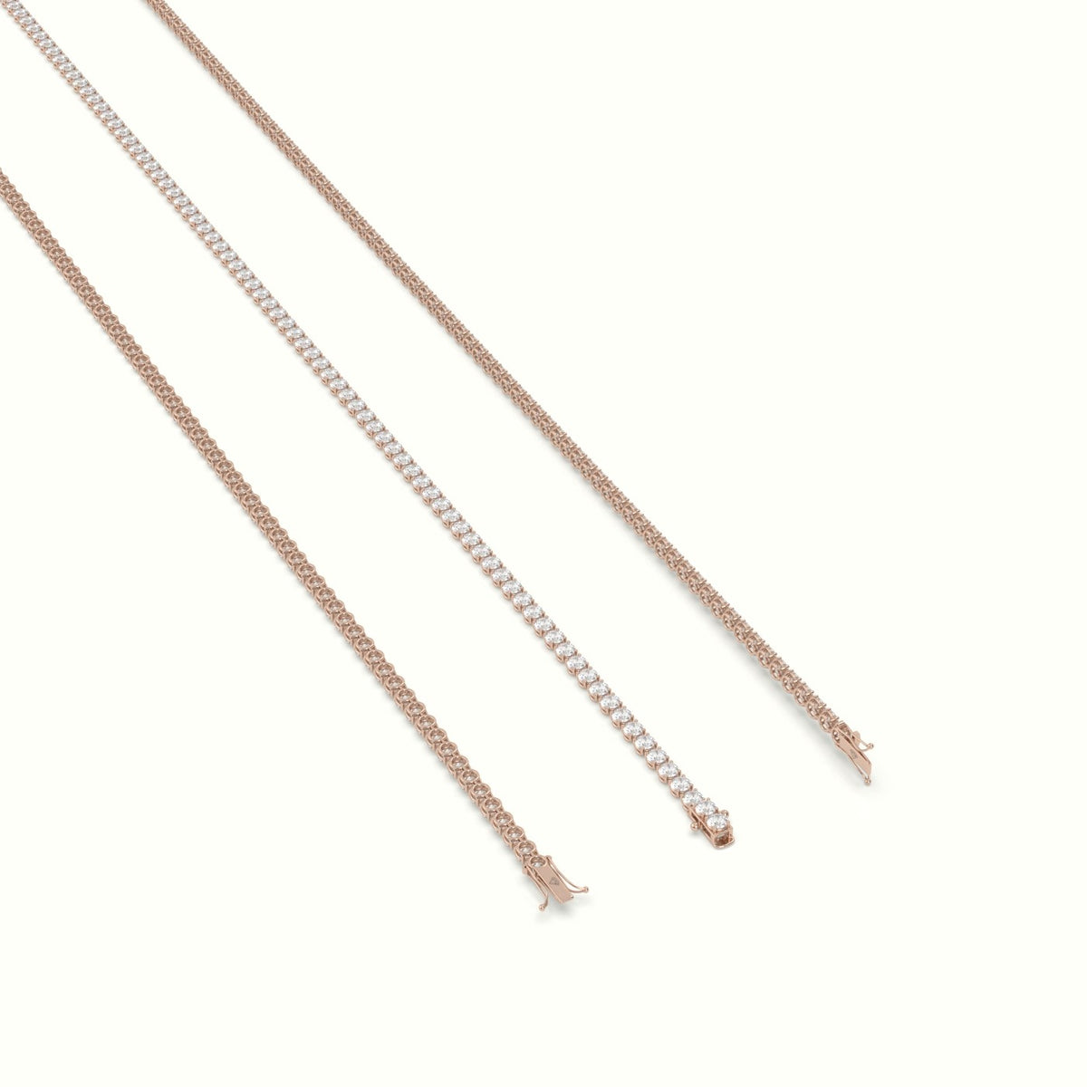 Tennis Bracelet 1.86 Carat Diamonds — Rose Gold