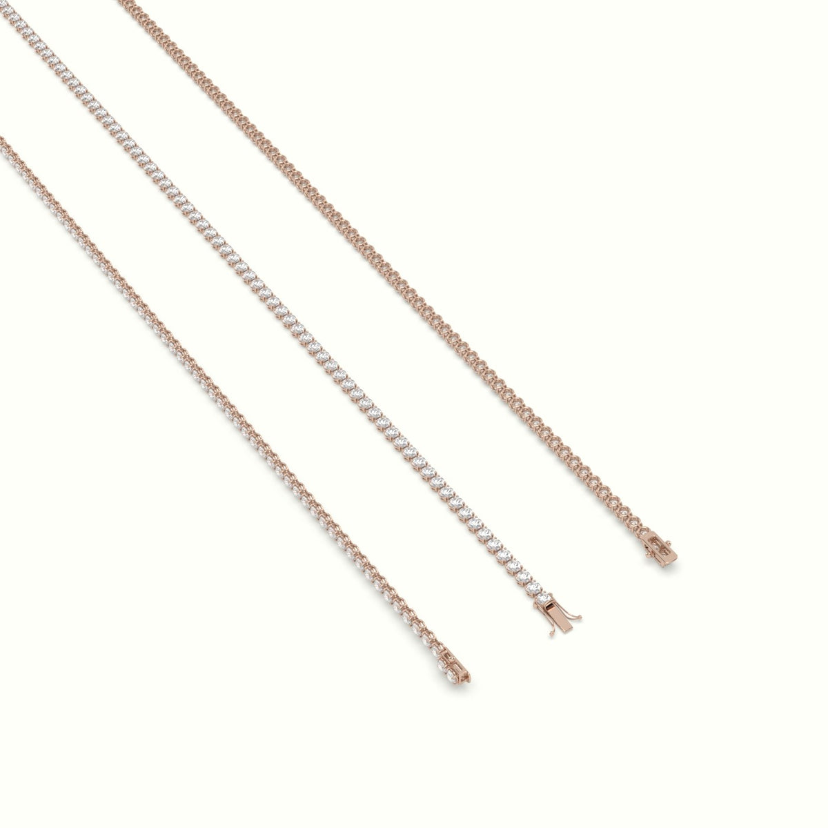 Tennis Bracelet 1.86 Carat Diamonds — Rose Gold