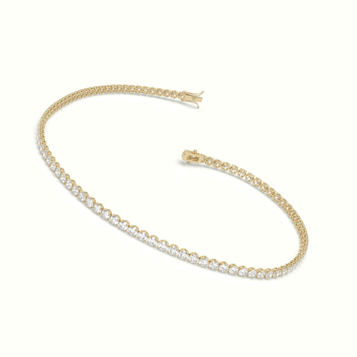 Tennis Bracelet 1.86 Carat Diamonds — Yellow Gold