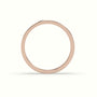 Single Stone Diamond Wedding Band — Rose Gold