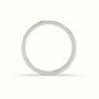 Single Stone Diamond Wedding Band — White Gold