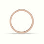 Flush Set Diamond Wedding Band — Rose Gold