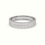Flush Set Diamond Wedding Band — White Gold