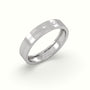 Flush Set Diamond Wedding Band — White Gold