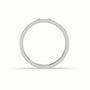 Flush Set Diamond Wedding Band — White Gold