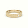 Flush Set Diamond Wedding Band — Yellow Gold