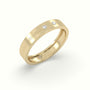 Flush Set Diamond Wedding Band — Yellow Gold