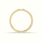 Flush Set Diamond Wedding Band — Yellow Gold
