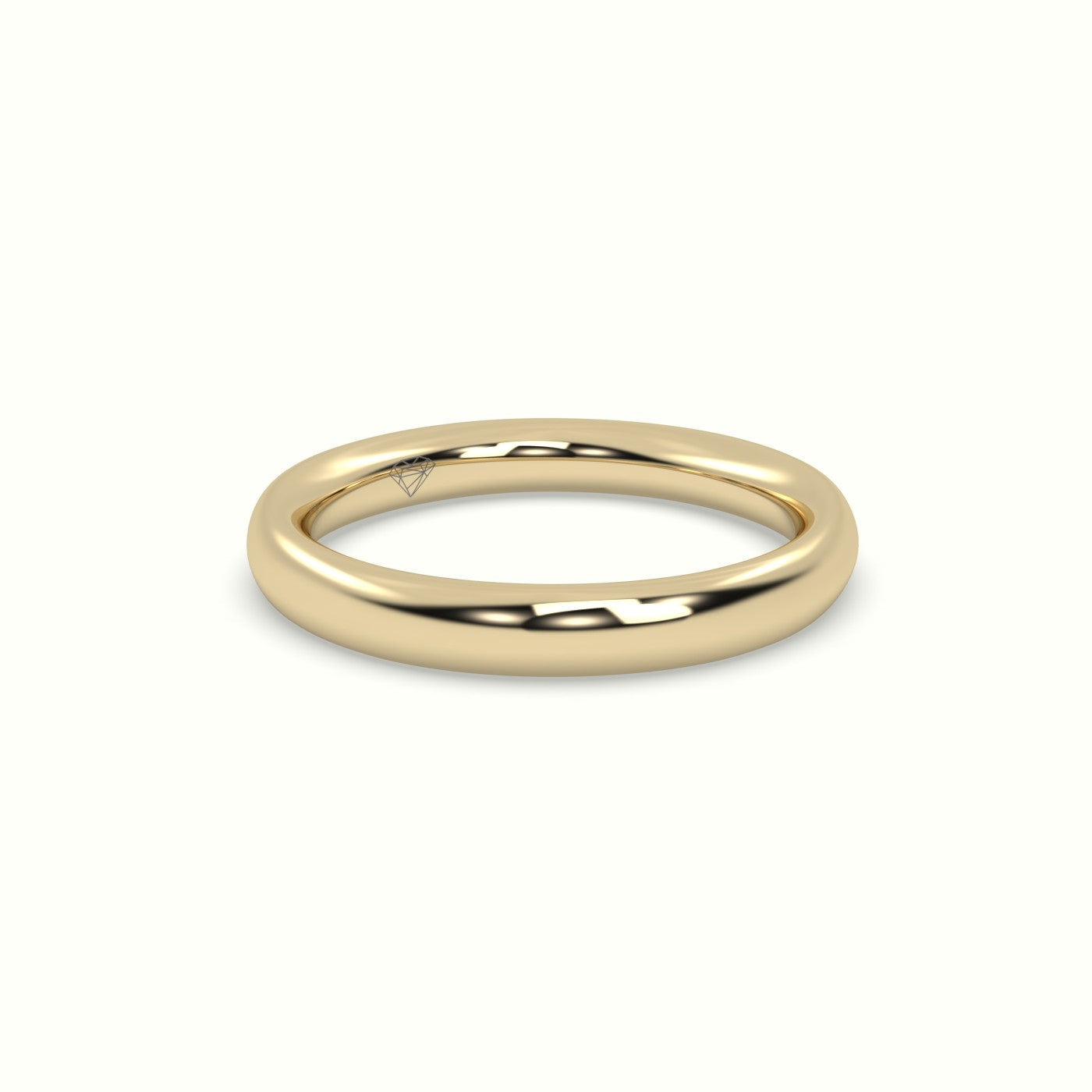 Timeless Thick Court Wedding Band — Yellow Gold