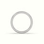 Traditional Wedding Band — White Gold