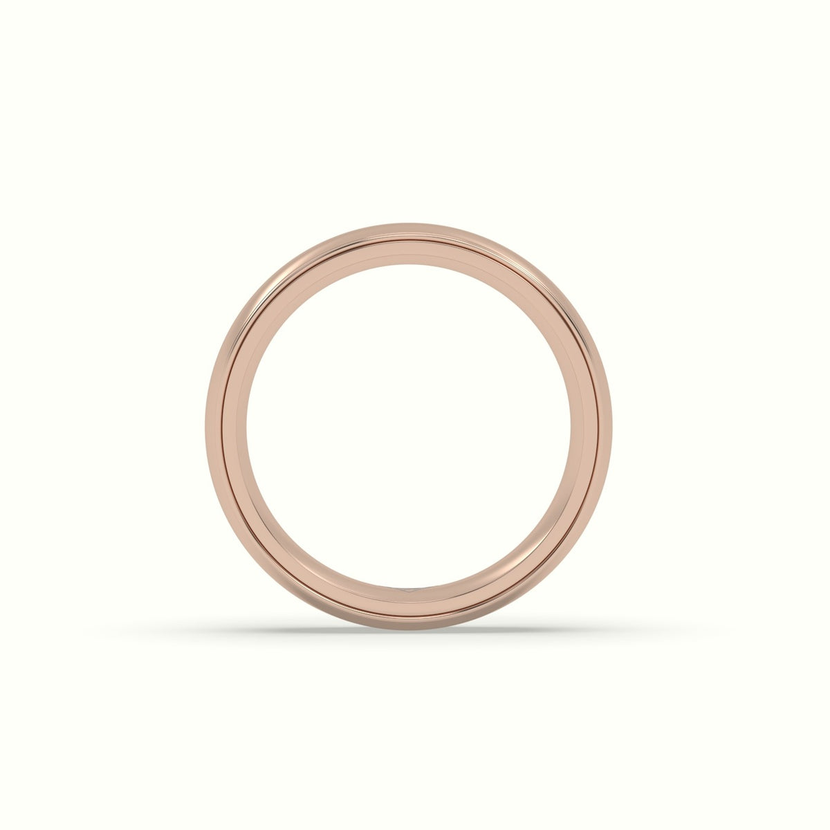 Traditional Comfort Fit Wedding Band — Rose Gold