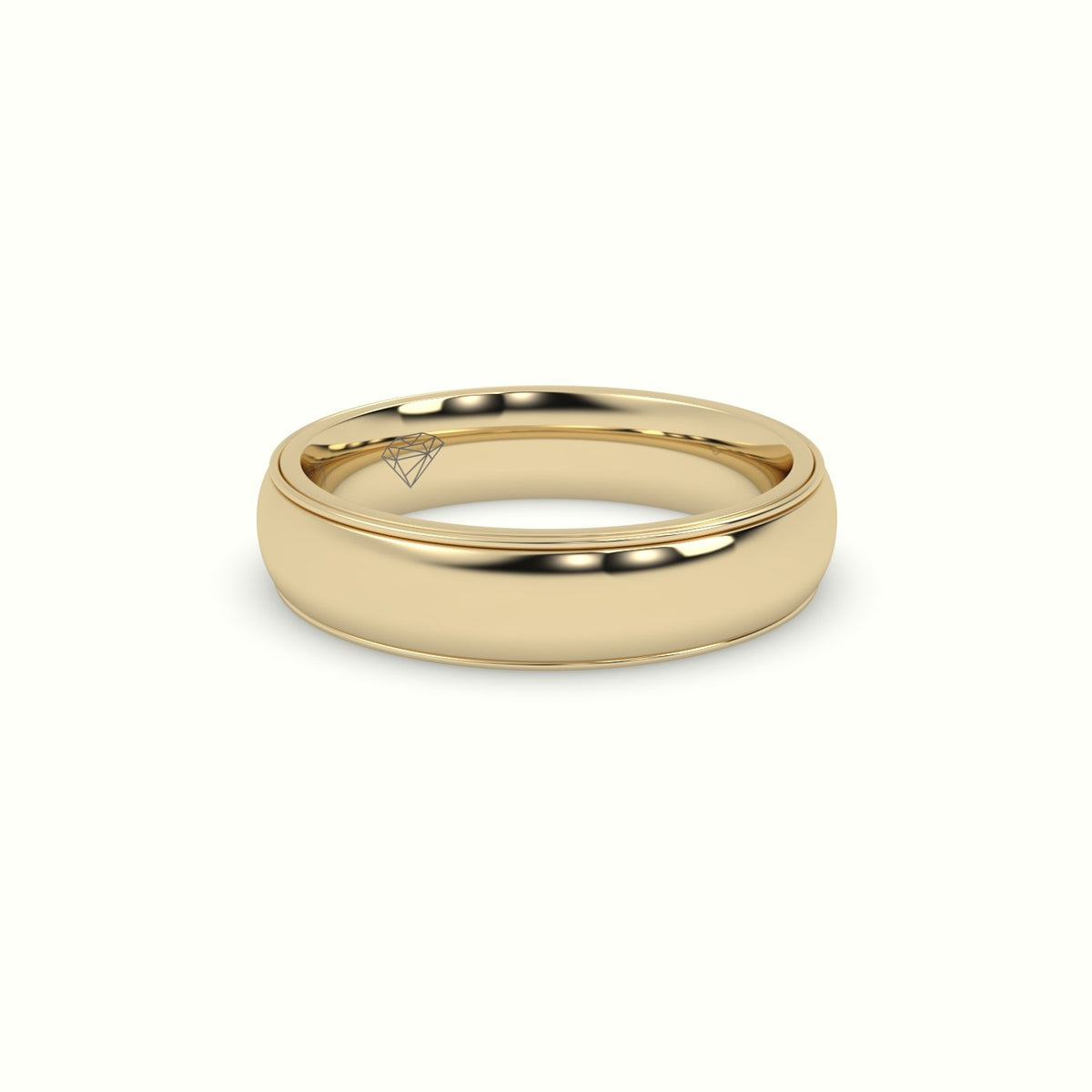 Traditional Comfort Fit Wedding Band — Yellow Gold